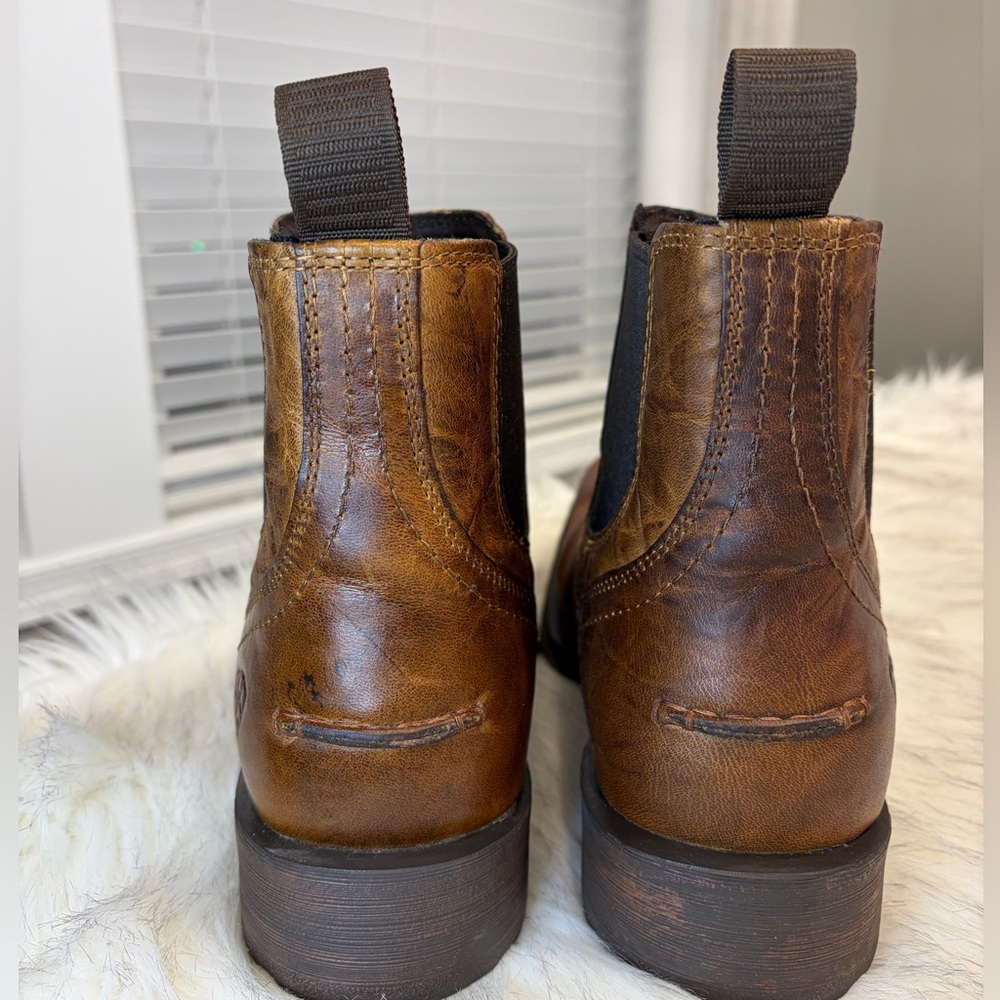 Ariat Midtown Rambler Square Toe Chelsea Boots Mens Size 11 EE Brown Leather - Picture 4 of 12